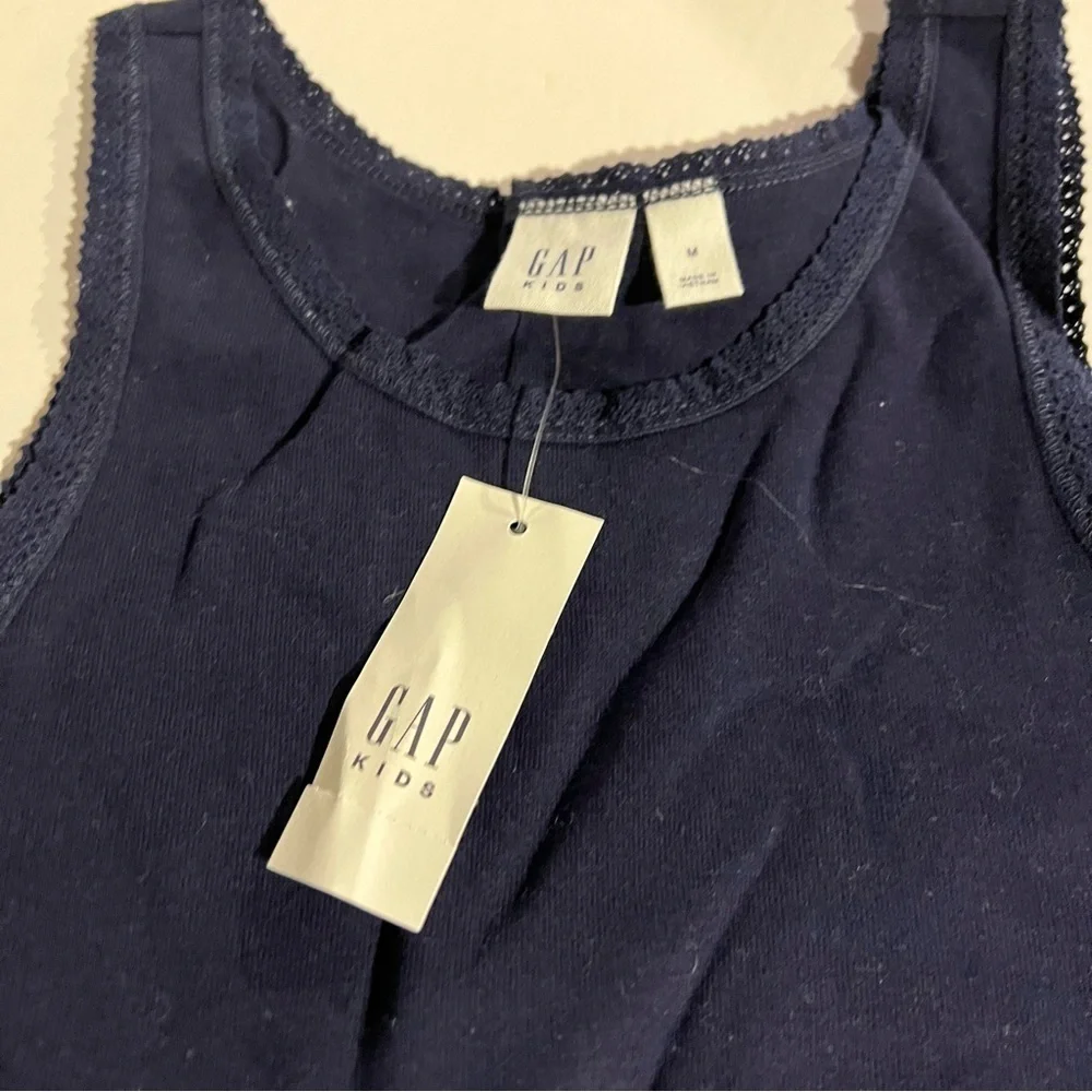 GAP Kids Girls Tank Top Navy Blue Size Medium NWT